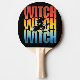 HALLOWEEN WITCH PING PONG PADDLE