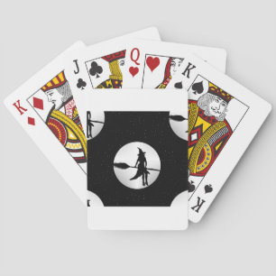 halloween witch playing cards