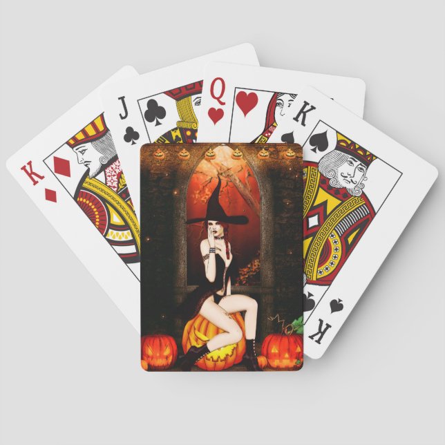 Halloween Witch Playing Cards (Back)
