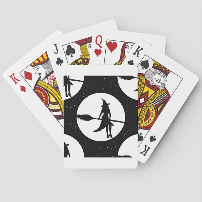 halloween witch playing cards (Back)
