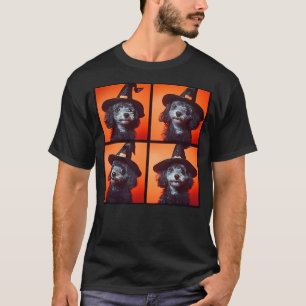 Halloween Witch Poodle Dog T-Shirt