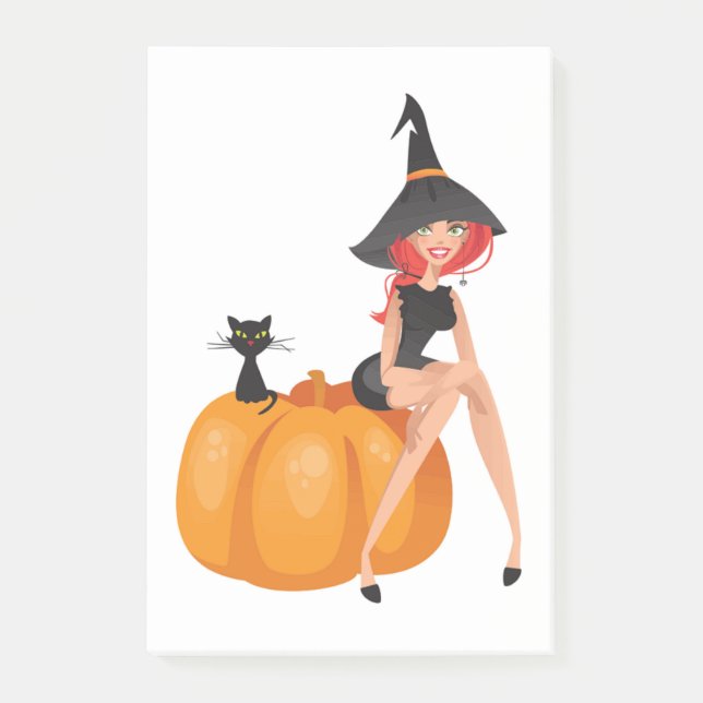 HALLOWEEN WITCH POST-IT NOTES (Front)