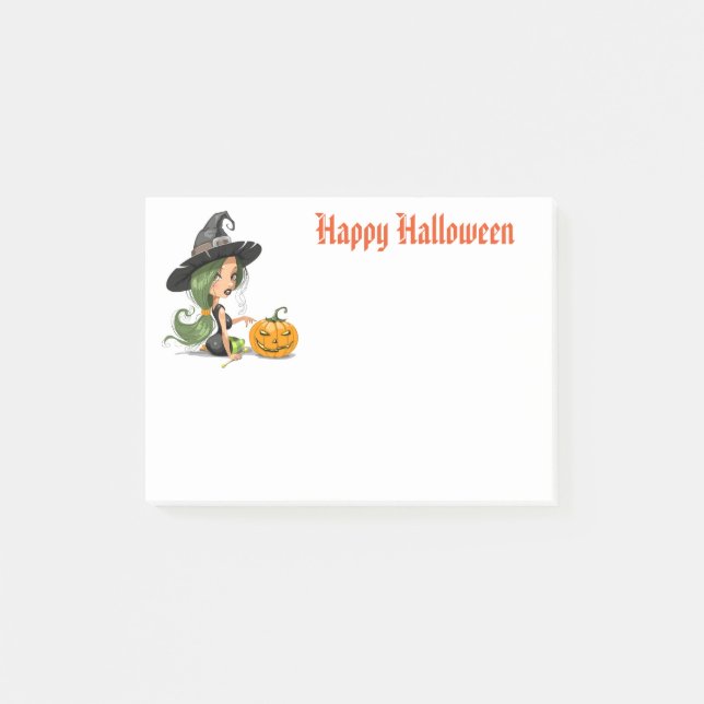 Halloween Witch Post Notes (Front)