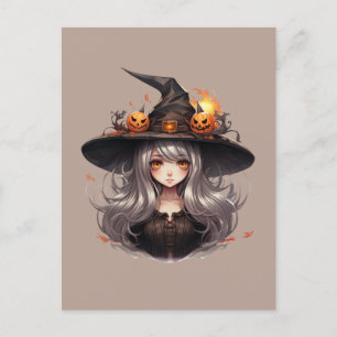 Halloween Witch Postcard