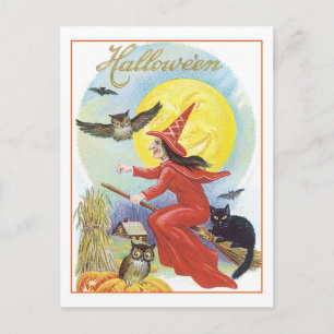 Halloween Witch Postcard