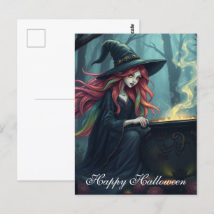 Halloween Witch Postcard