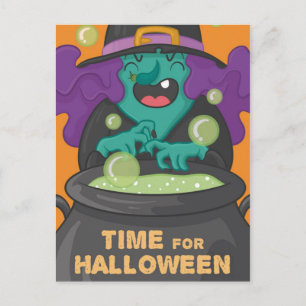 Halloween Witch Postcard