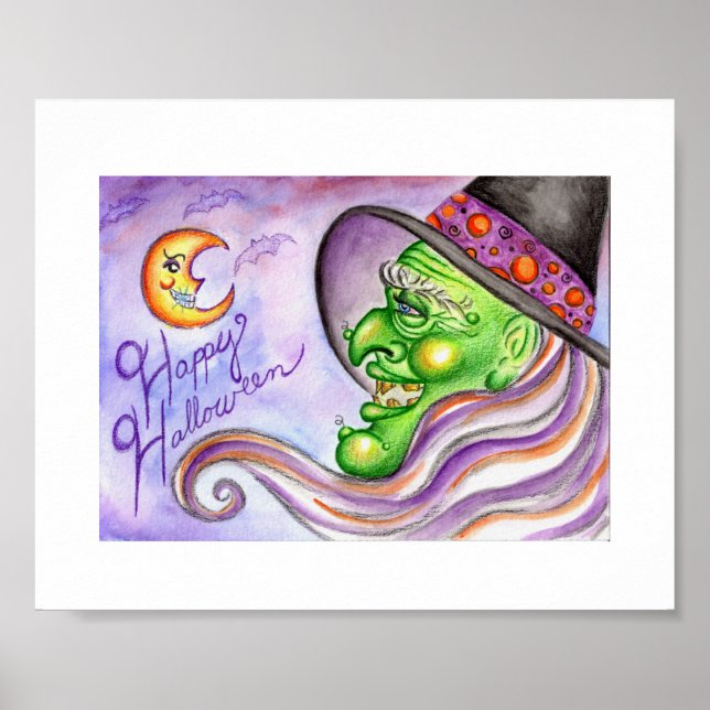 Halloween Witch Poster (Front)