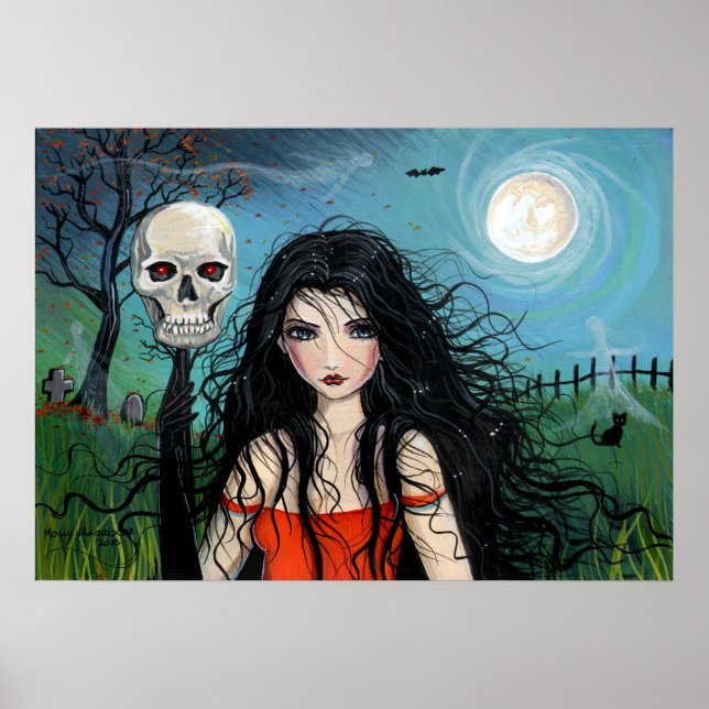 Halloween Witch Poster by Molly Harrison (Front)