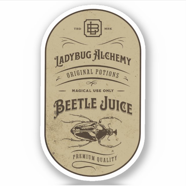 Halloween Witch Potion Apothecary Bottle Label (Front)