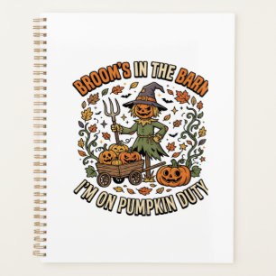 Halloween Witch Pumpkin Patch Humour Planner