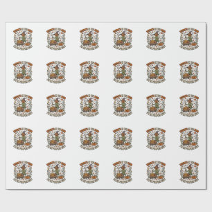 Halloween Witch Pumpkin Patch Humour Wrapping Paper