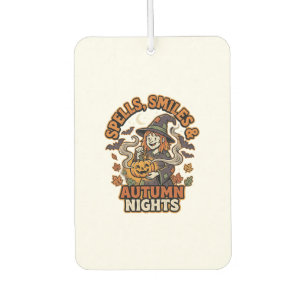 Halloween Witch Pumpkin Vibes Car Air Freshener