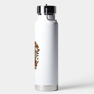 Halloween Witch Pumpkin Vibes Water Bottle