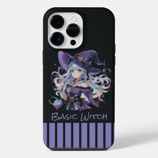 Halloween/Witch/purple iPhone Case (Back)