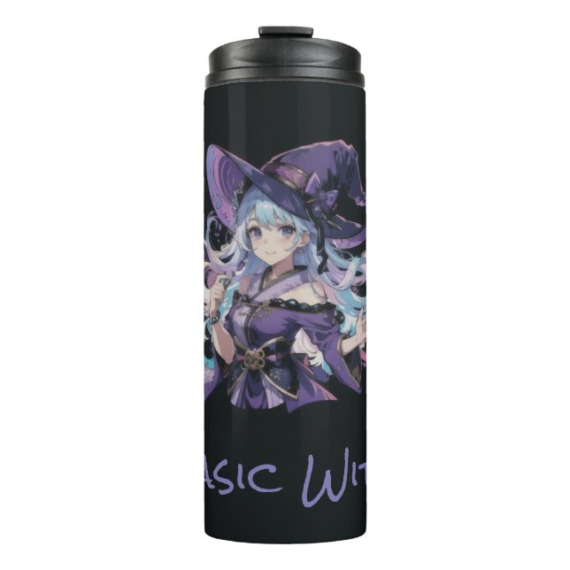 Halloween/Witch/purple Thermal Tumbler (Front)