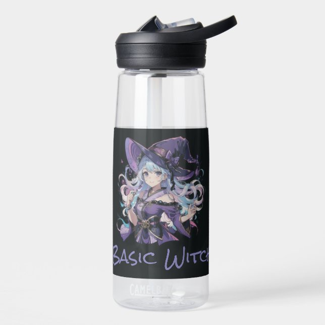Halloween/Witch/purple  Water Bottle (Left)