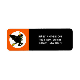 Halloween Witch return-address