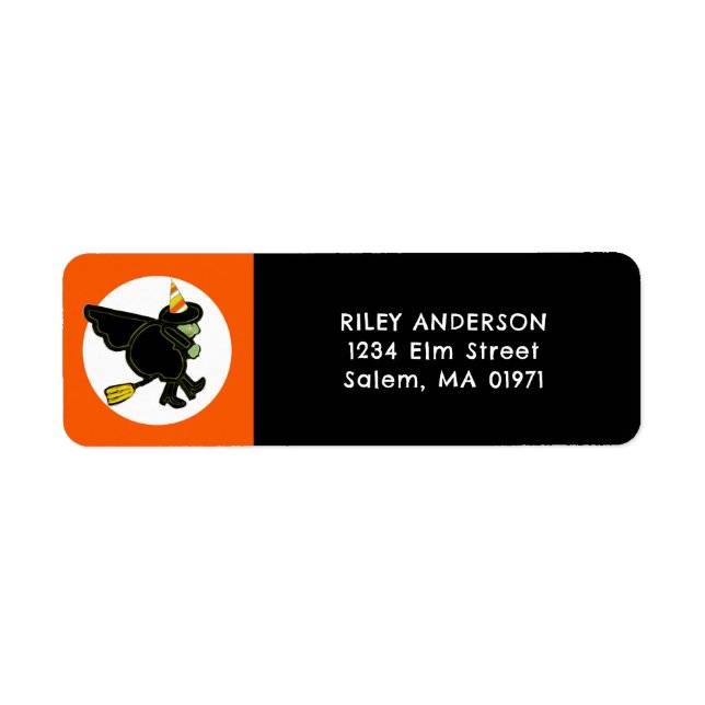 Halloween Witch return-address (Front)