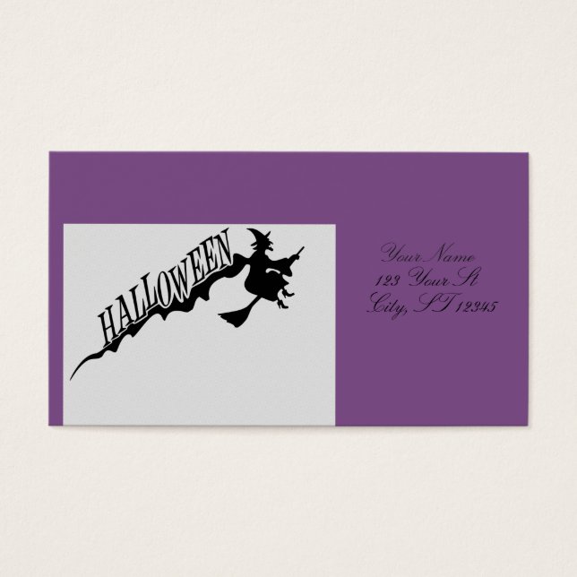 Halloween Witch Riding Broom Thunder_Cove (Front)