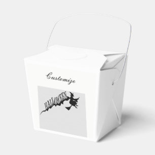 Halloween Witch Riding Broom Thunder_Cove Favour Box
