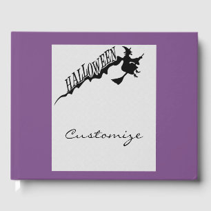 Halloween Witch Riding Broom Thunder_Cove Guest Book