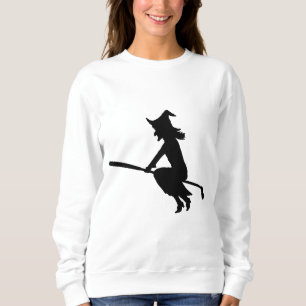 Halloween Witch Riding Golf Club Golfers Sweatshirt