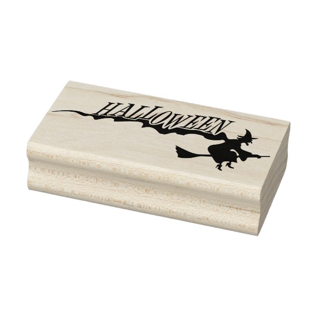 Halloween Witch Rubber Stamp (Stamp)