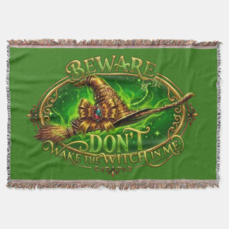 Halloween Witch Saying Cozy All-Year Blanket