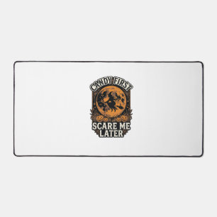 Halloween Witch Shirt Candy Scary Vintage Engravin Desk Mat
