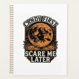 Halloween Witch Shirt Candy Scary Vintage Engravin Planner