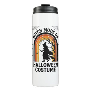 Halloween Witch Shirt Funny Costume Vintage Engrav Thermal Tumbler