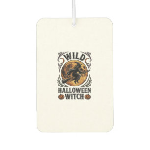 Halloween Witch Shirt Vintage Broom Moon Graphic_1 Car Air Freshener