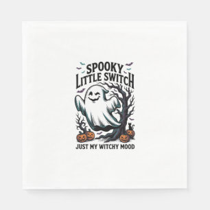 Halloween Witch Shirt Vintage Ghost Humour Design_ Napkin