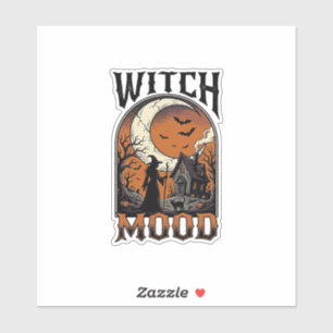 Halloween Witch Shirt Vintage Haunted Moon Design_