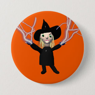 Halloween Witch Spell 7.5 Cm Round Badge