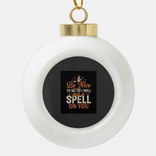 Halloween Witch Spell Graphic_1 Ceramic Ball Christmas Ornament