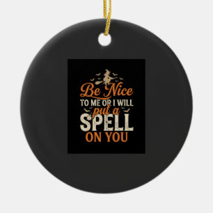Halloween Witch Spell Graphic_1 Ceramic Tree Decoration