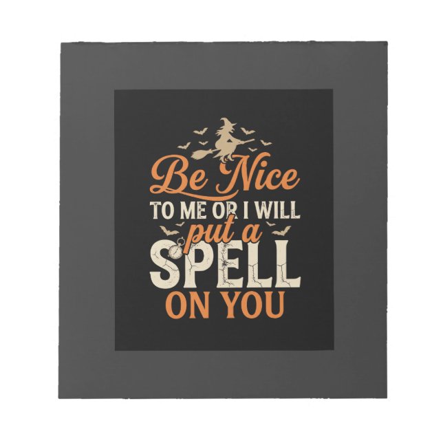 Halloween Witch Spell Graphic_1 Notepad (Front)