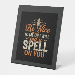 Halloween Witch Spell Graphic_1 Pedestal Sign