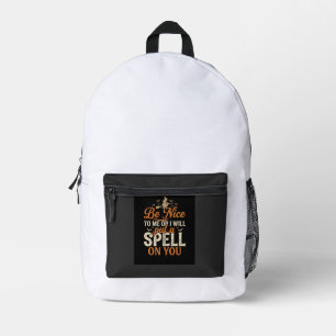 Halloween Witch Spell Graphic_1 Printed Backpack