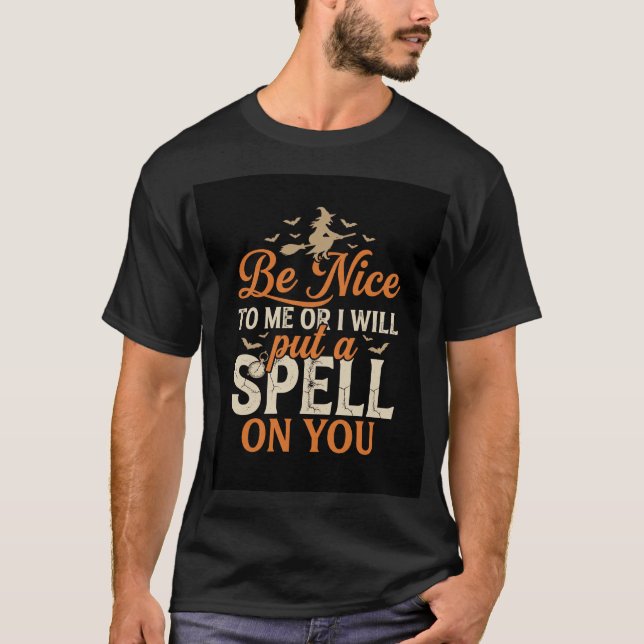 Halloween Witch Spell Graphic_1 T-Shirt (Front)