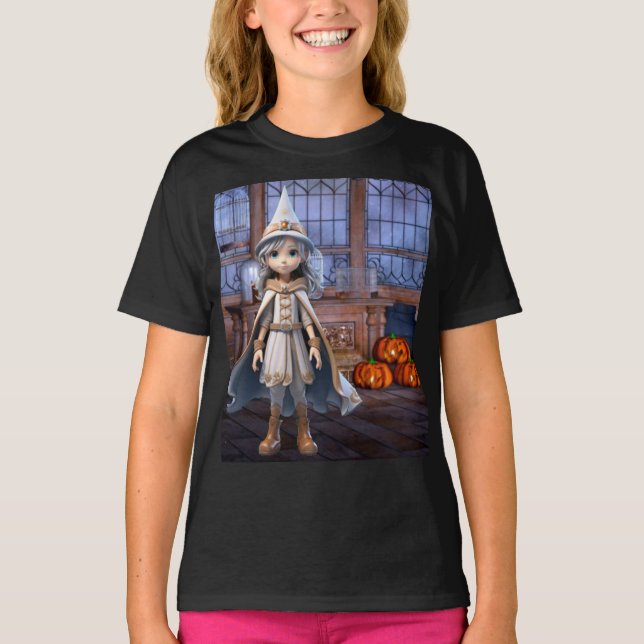 Halloween Witch. T-Shirt (Front)