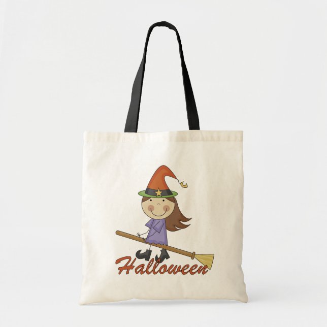 Halloween Witch T-shirts and Gifts Tote Bag (Front)