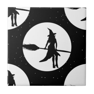 halloween witch tile