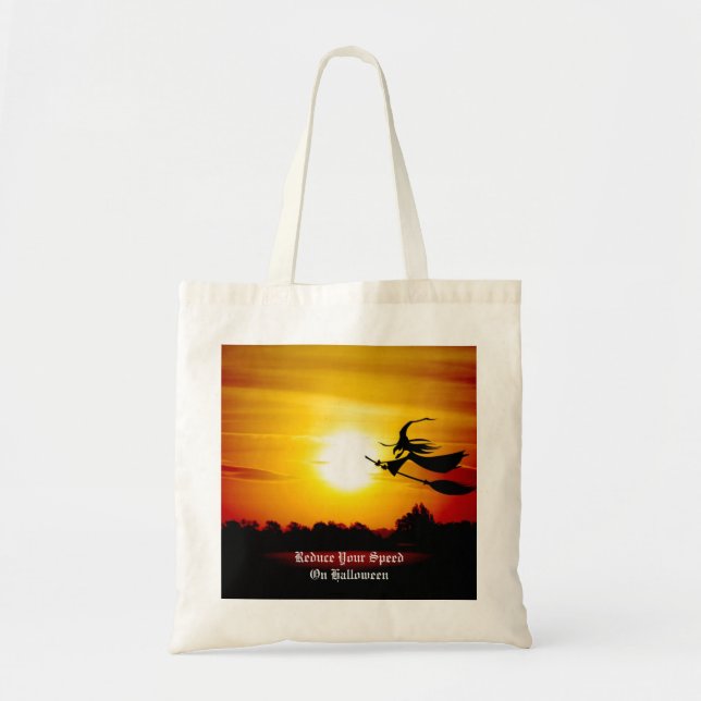 Halloween Witch Tote Bag (Front)