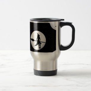 halloween witch travel mug