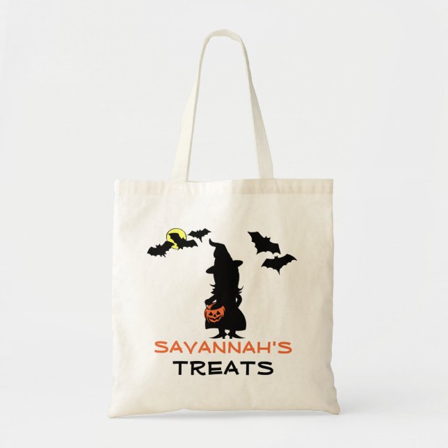 Halloween Witch Trick or Treat Bag (Front)