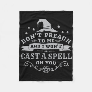 Halloween Witch Wicca Witchcraft Pagan Wiccan Wome Fleece Blanket