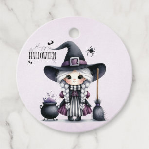 Halloween Witch Witchcraft Wizards Castle Favour Tags